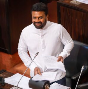 Anura Kumara at parliment
